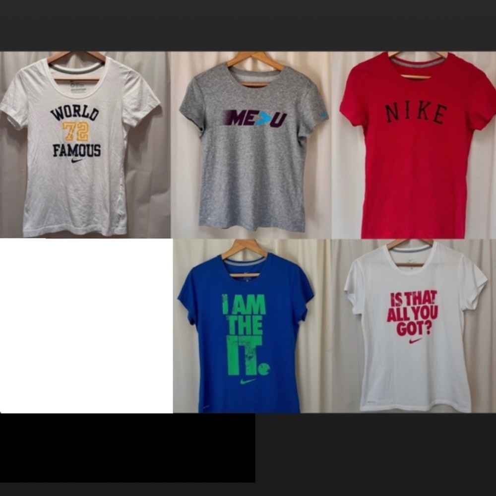 Nike t-shirts bundle of 5 medium
